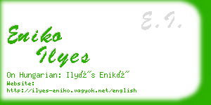 eniko ilyes business card